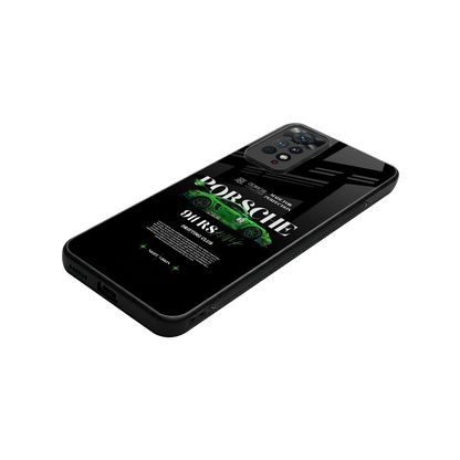 911 RS Drifting Club stylish phone case for redmi note 11 pro | glossy glass and slim fit