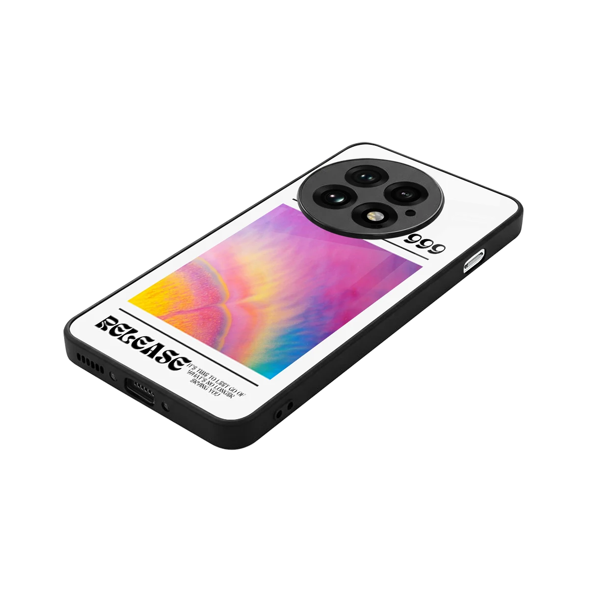 999 stylish phone case for oneplus 13 | glossy glass and slim fit