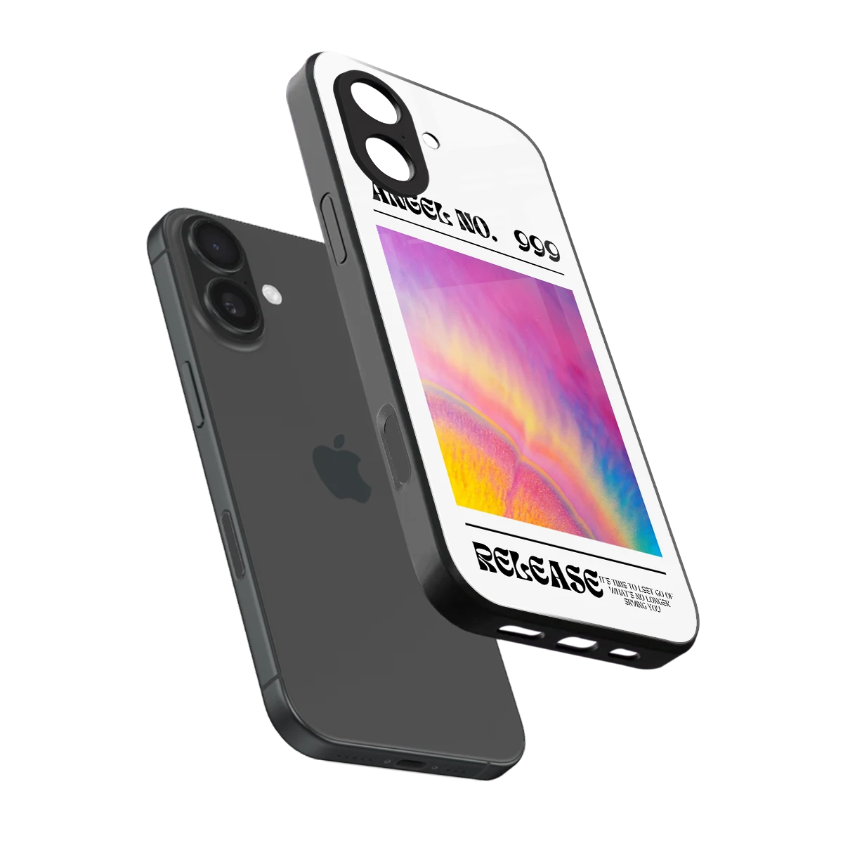 999 sleek iphone 17 cover with tempered glass back and TPU edges