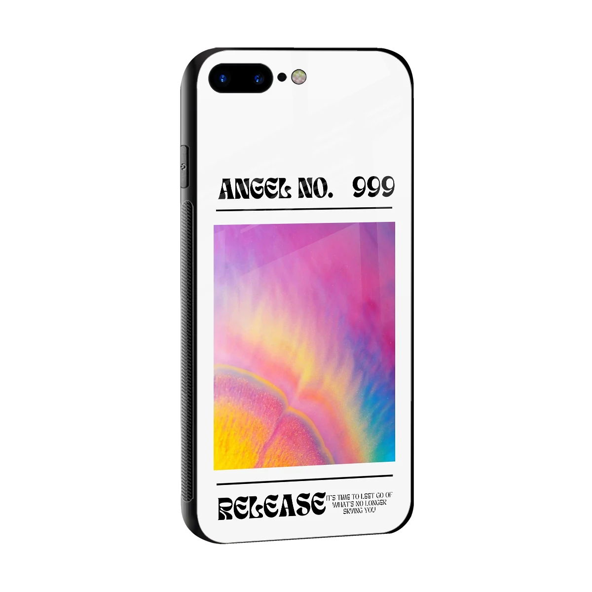 999 sleek iphone 8 plus cover with tempered glass back and TPU edges