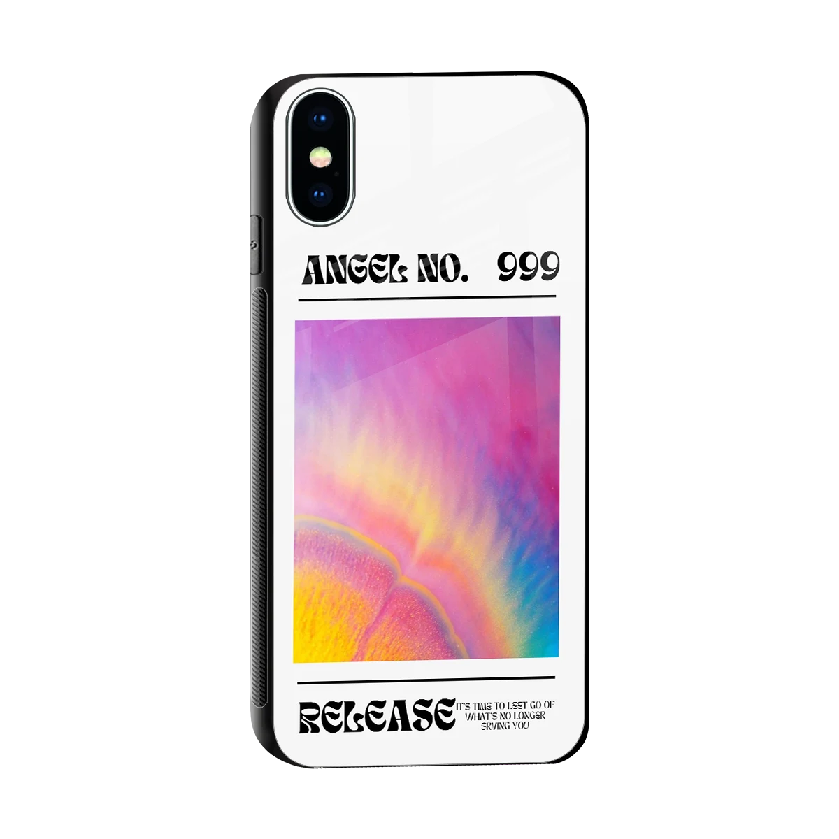 999 sleek iphone x cover with tempered glass back and TPU edges