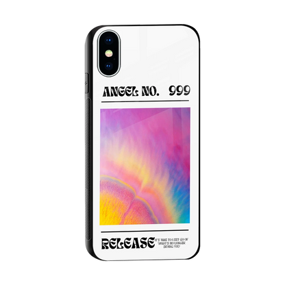 999 sleek iphone x cover with tempered glass back and TPU edges