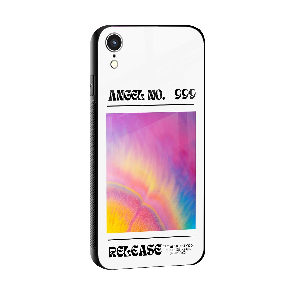 999 sleek iphone xr cover with tempered glass back and TPU edges