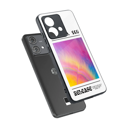 999 sleek motorola edge 40 neo 5g cover with tempered glass back and TPU edges