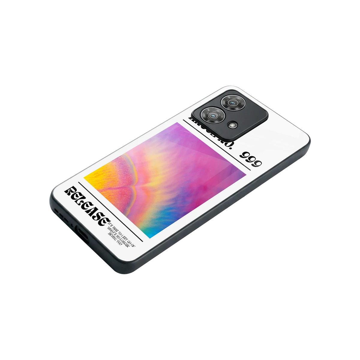 999 stylish phone case for motorola edge 40 neo 5g | glossy glass and slim fit