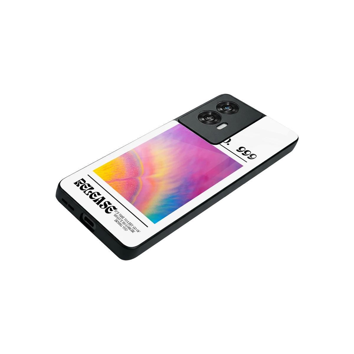 999 stylish phone case for motorola edge 50 fusion | glossy glass and slim fit