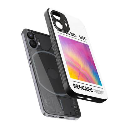 999 sleek nothing phone 2 cover with tempered glass back and TPU edges