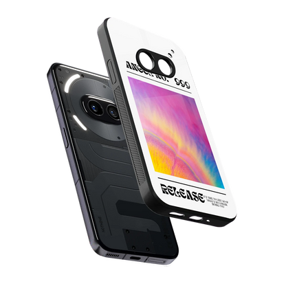 999 sleek nothing phone 2a cover with tempered glass back and TPU edges