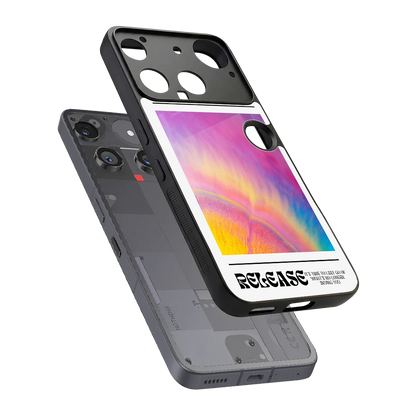 999 sleek nothing phone 3 cover with tempered glass back and TPU edges