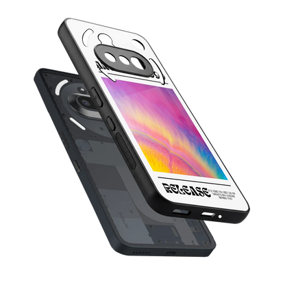 999 sleek nothing phone 3a cover with tempered glass back and TPU edges