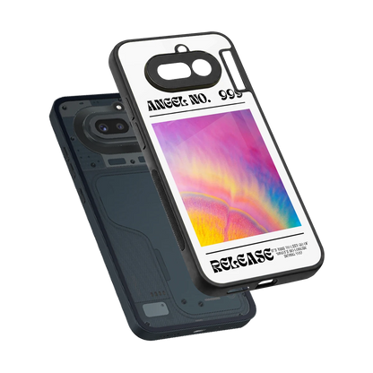 999 sleek nothing phone 4a cover with tempered glass back and TPU edges