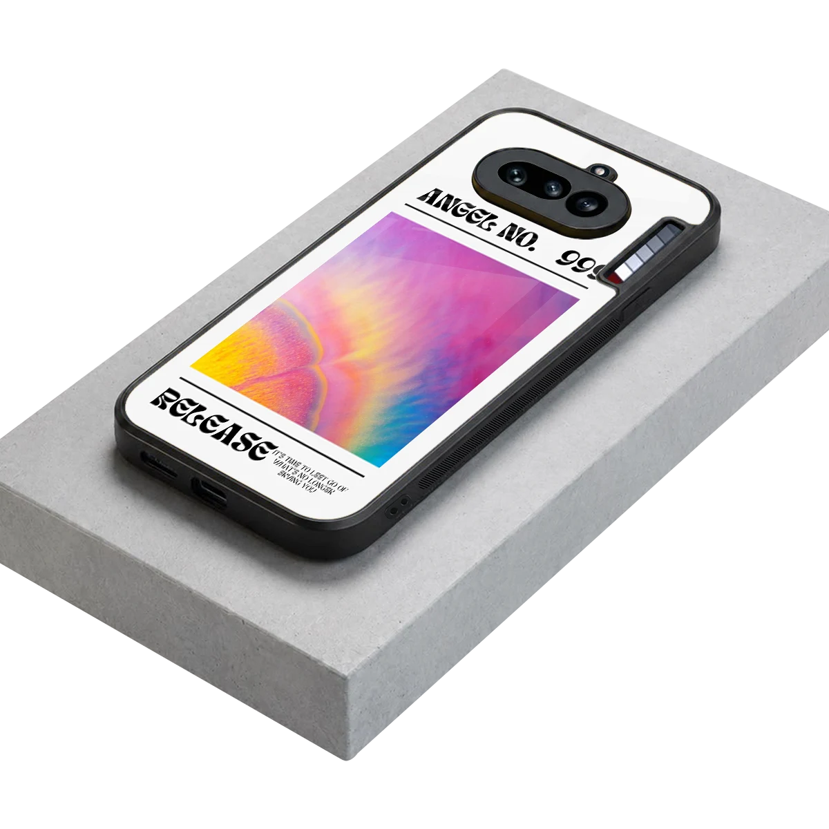 999 stylish phone case for nothing phone 4a | glossy glass and slim fit