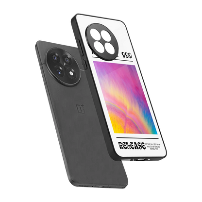999 sleek oneplus 13r cover with tempered glass back and TPU edges