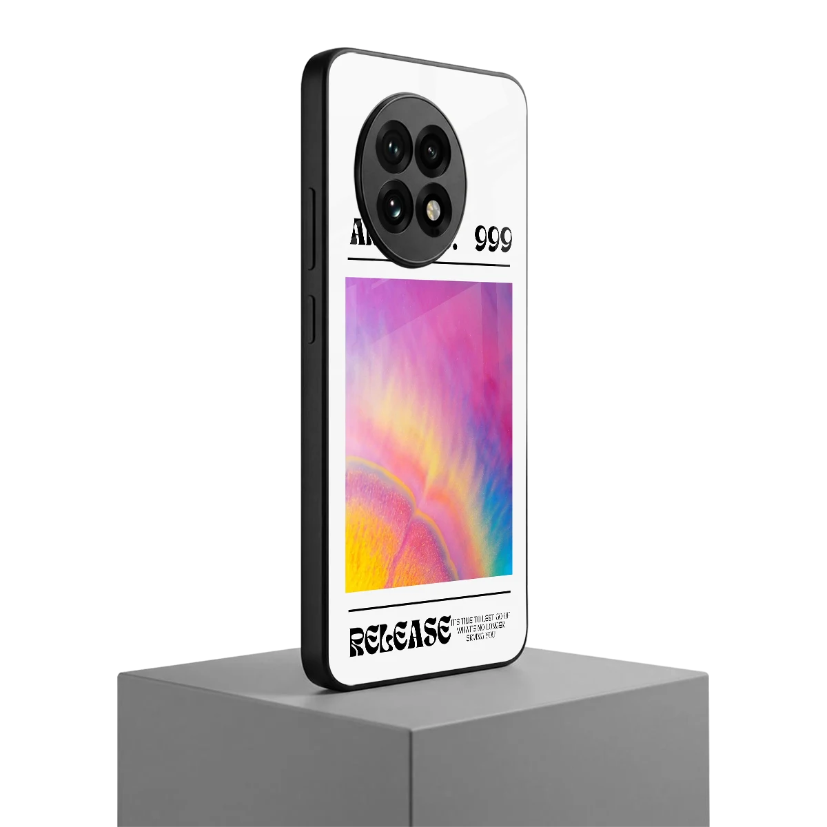 999 oneplus 13r mobile cover | shockproof glass phone case