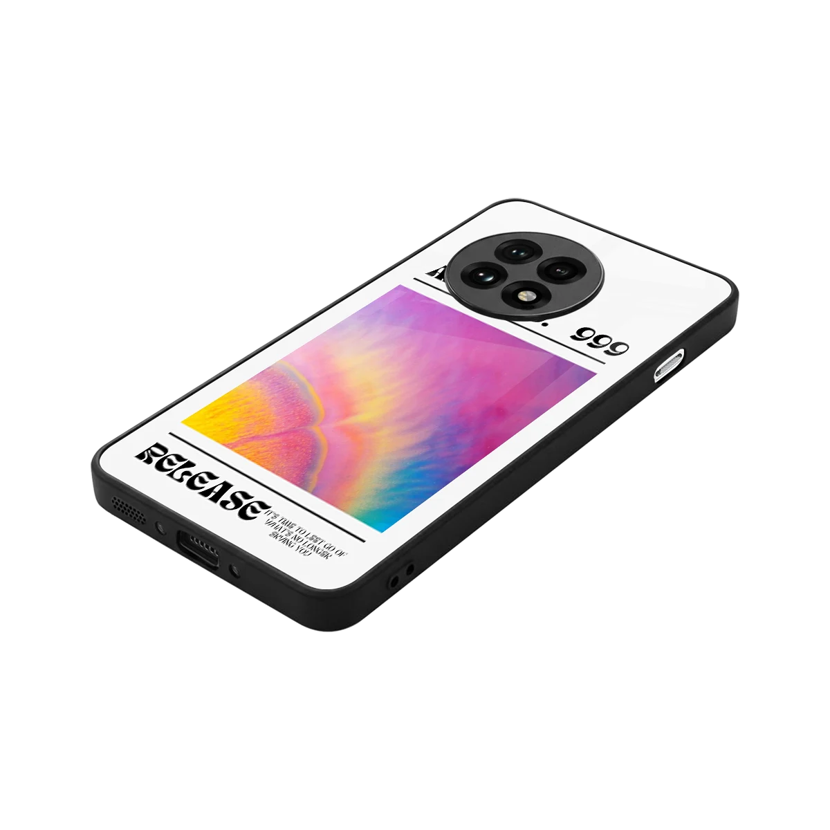 999 stylish phone case for oneplus 13r | glossy glass and slim fit