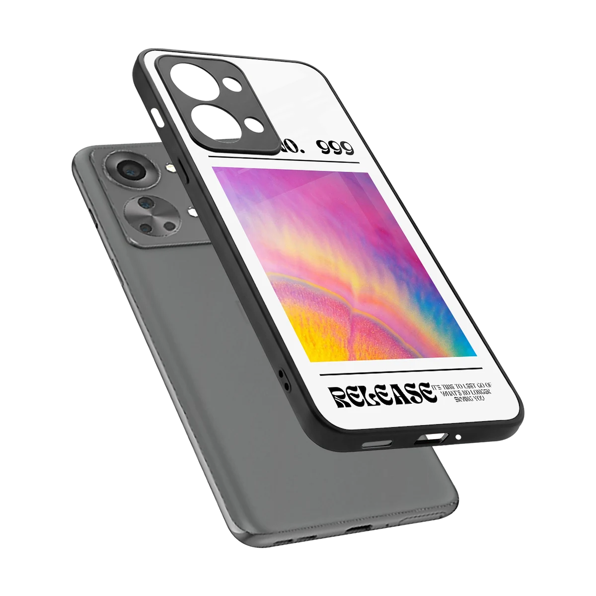 999 sleek oneplus nord 2t cover with tempered glass back and TPU edges