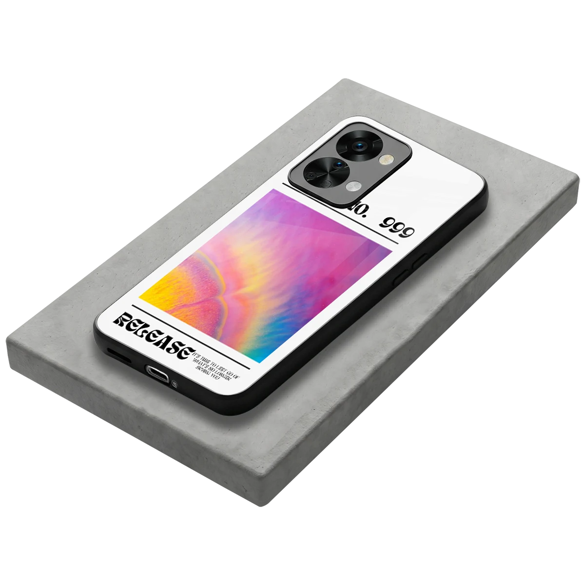 999 stylish phone case for oneplus nord 2t | glossy glass and slim fit