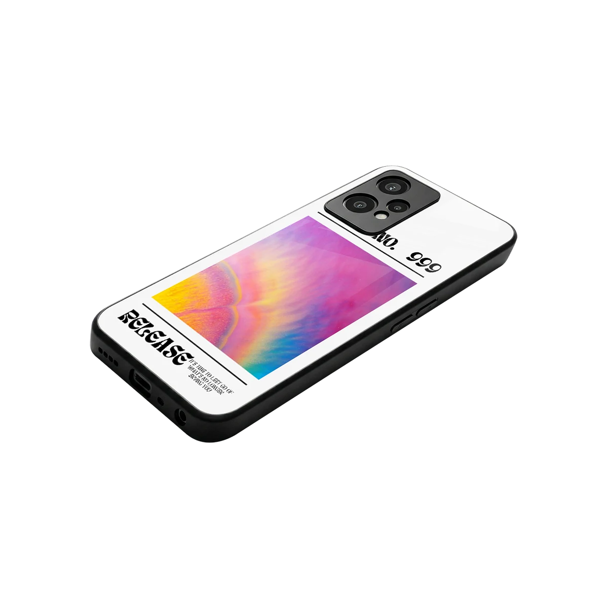 999 stylish phone case for oneplus nord ce 2 lite | glossy glass and slim fit
