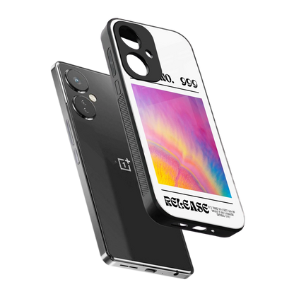 999 sleek oneplus nord ce 3 cover with tempered glass back and TPU edges