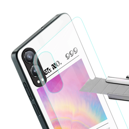 999 stylish phone case for oneplus nord ce 4 lite | glossy glass and slim fit