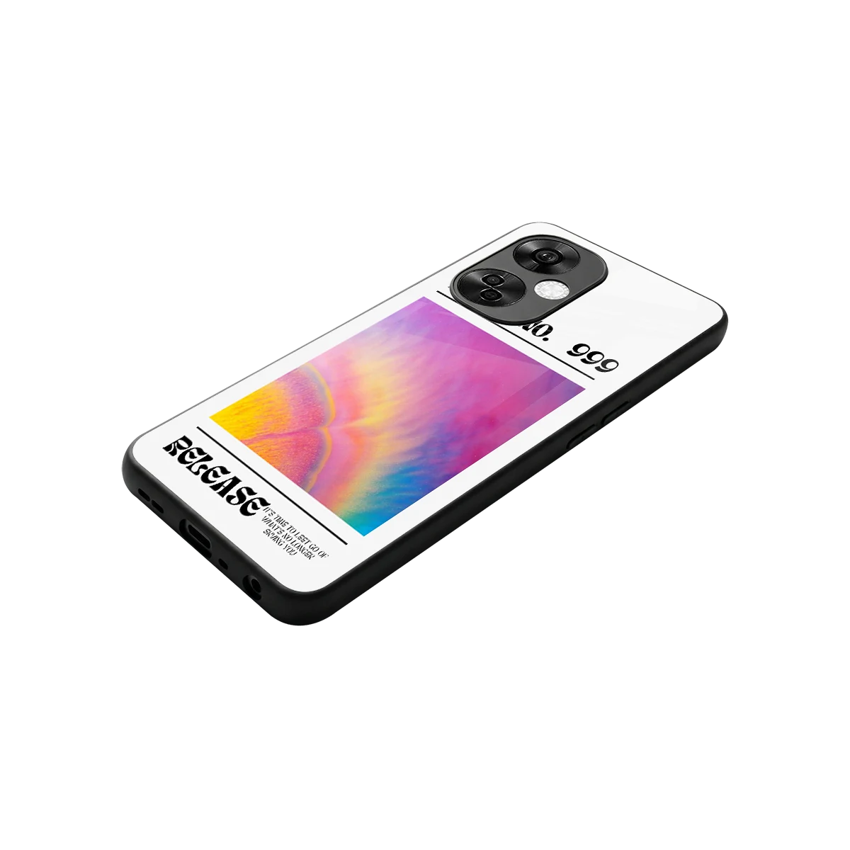 999 stylish phone case for oneplus nord ce 3 lite | glossy glass and slim fit