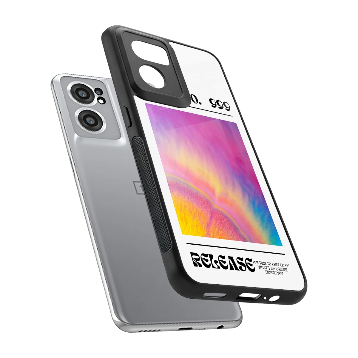 999 sleek oneplus nord ce 2 cover with tempered glass back and TPU edges