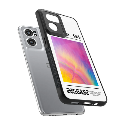 999 sleek oneplus nord ce 2 cover with tempered glass back and TPU edges
