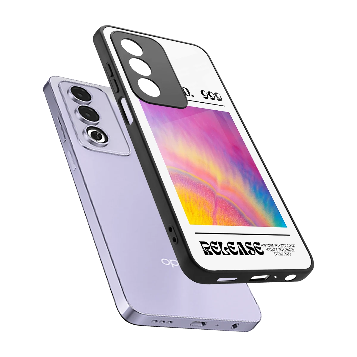 999 sleek oppo a3 pro cover with tempered glass back and TPU edges