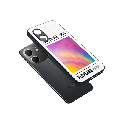 999 sleek oppo a5x 5g cover with tempered glass back and TPU edges