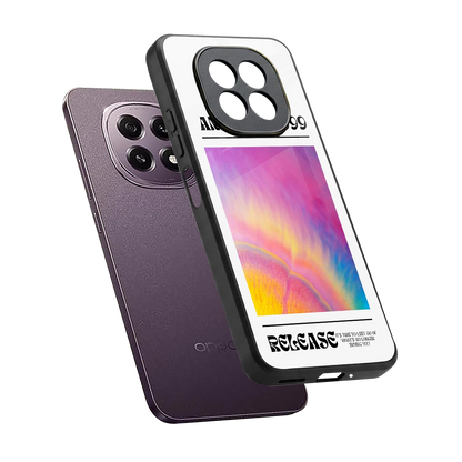 999 sleek oppo f29 5g cover with tempered glass back and TPU edges