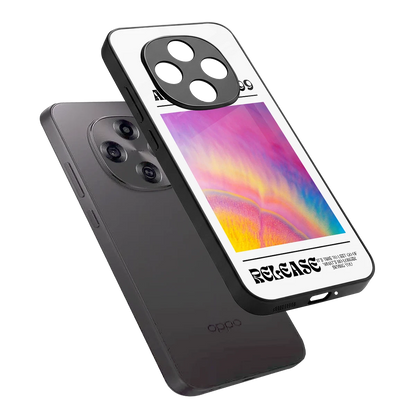 999 sleek oppo f31 pro 5g cover with tempered glass back and TPU edges
