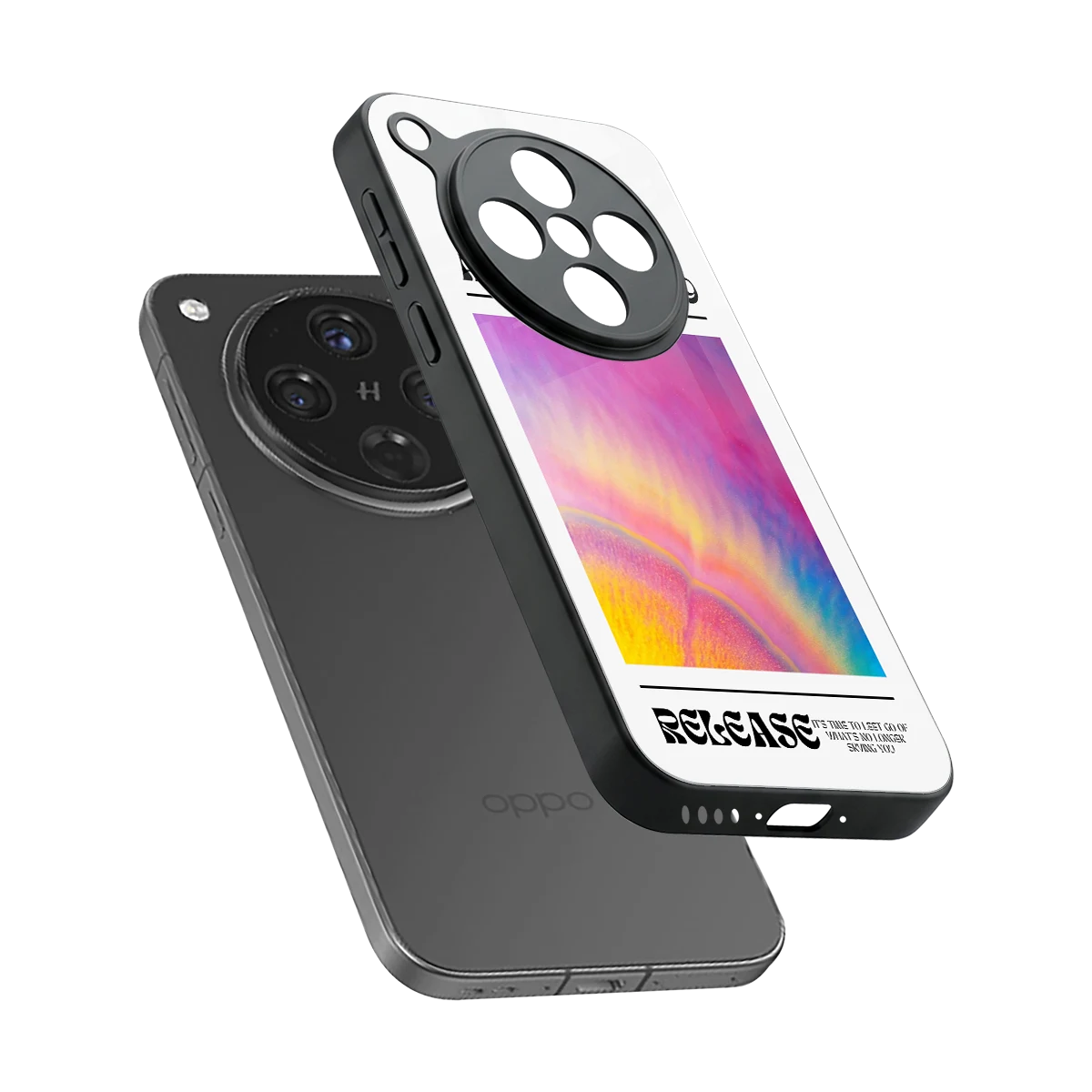 999 sleek oppo find x8 cover with tempered glass back and TPU edges