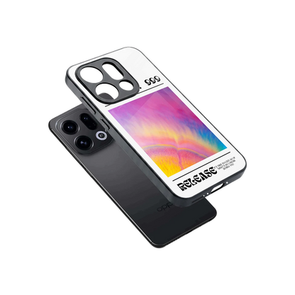 999 sleek oppo find x9 cover with tempered glass back and TPU edges