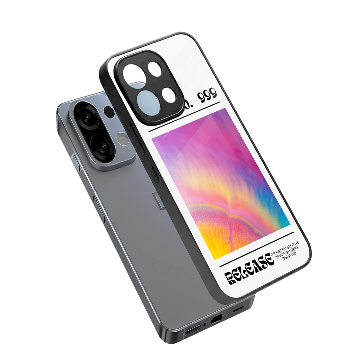999 sleek oppo k13 5g cover with tempered glass back and TPU edges