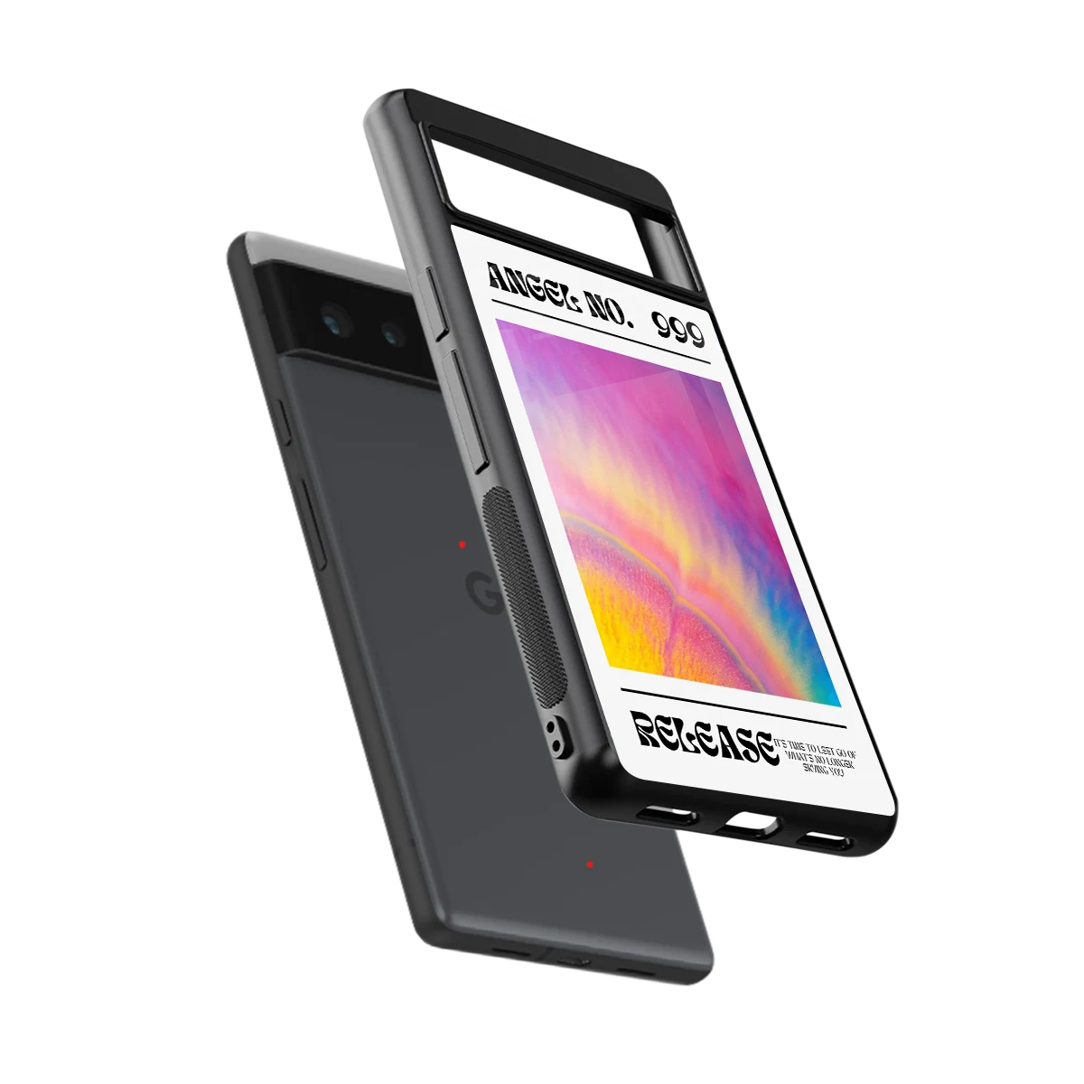 999 sleek google pixel 6 cover with tempered glass back and TPU edges