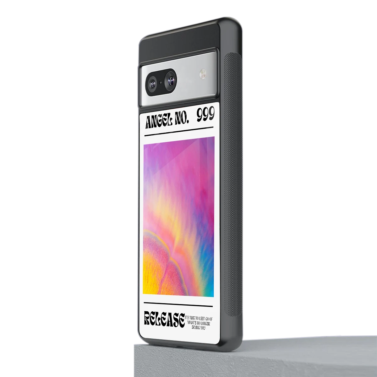 999 stylish phone case for google pixel 7a | glossy glass and slim fit