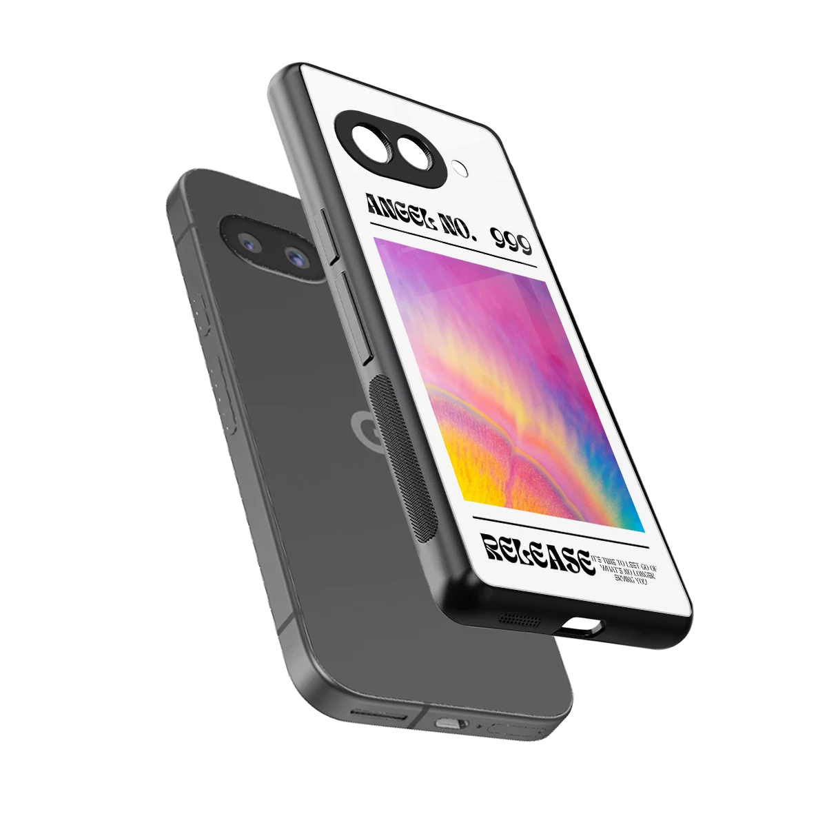 999 sleek google pixel 10a cover with tempered glass back and TPU edges