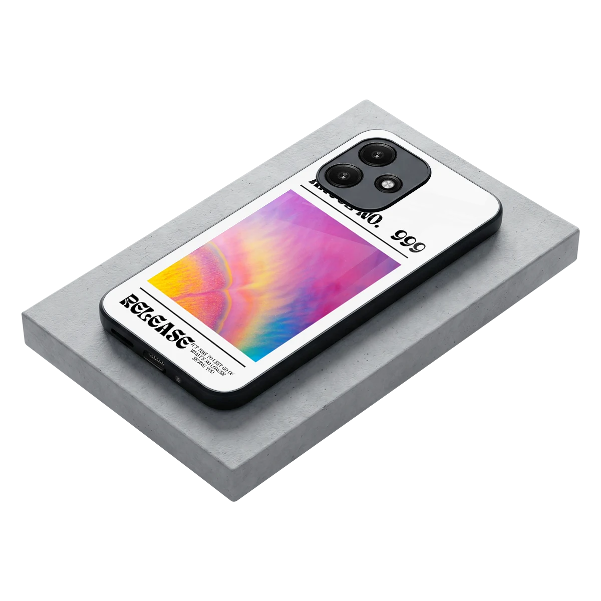 999 stylish phone case for redmi 12 5g | glossy glass and slim fit