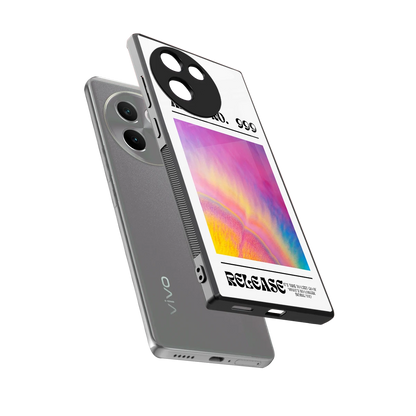 999 sleek vivo v30e cover with tempered glass back and TPU edges