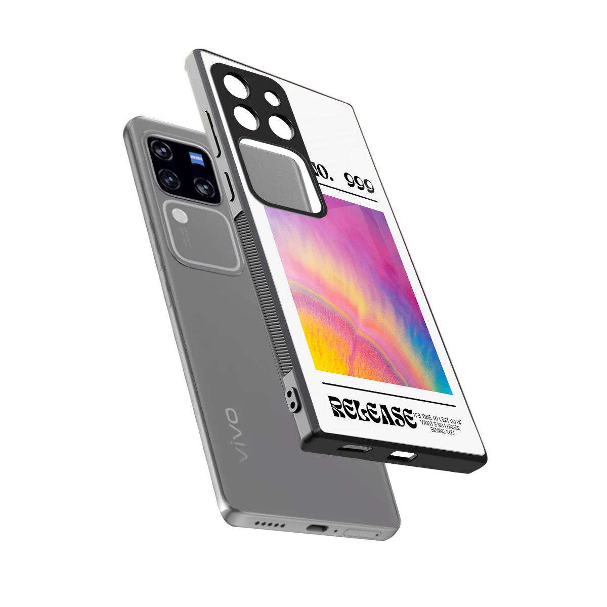 999 sleekvivo v30 pro cover with tempered glass back and TPU edges