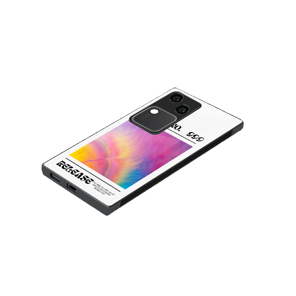 999 stylish phone case for vivo v30 | glossy glass and slim fit