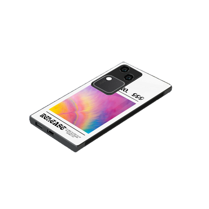 999 stylish phone case for vivo v30 | glossy glass and slim fit