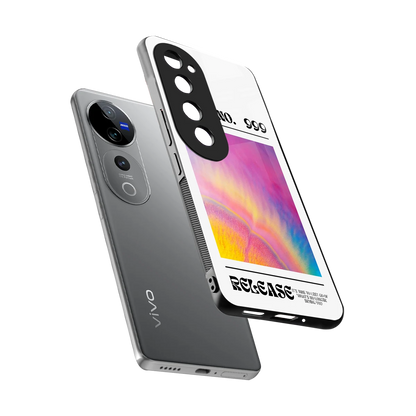 999 sleek vivo v40 pro cover with tempered glass back and TPU edges