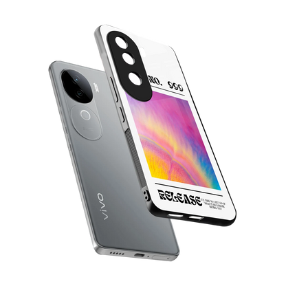 999 sleek vivo v40e cover with tempered glass back and TPU edges