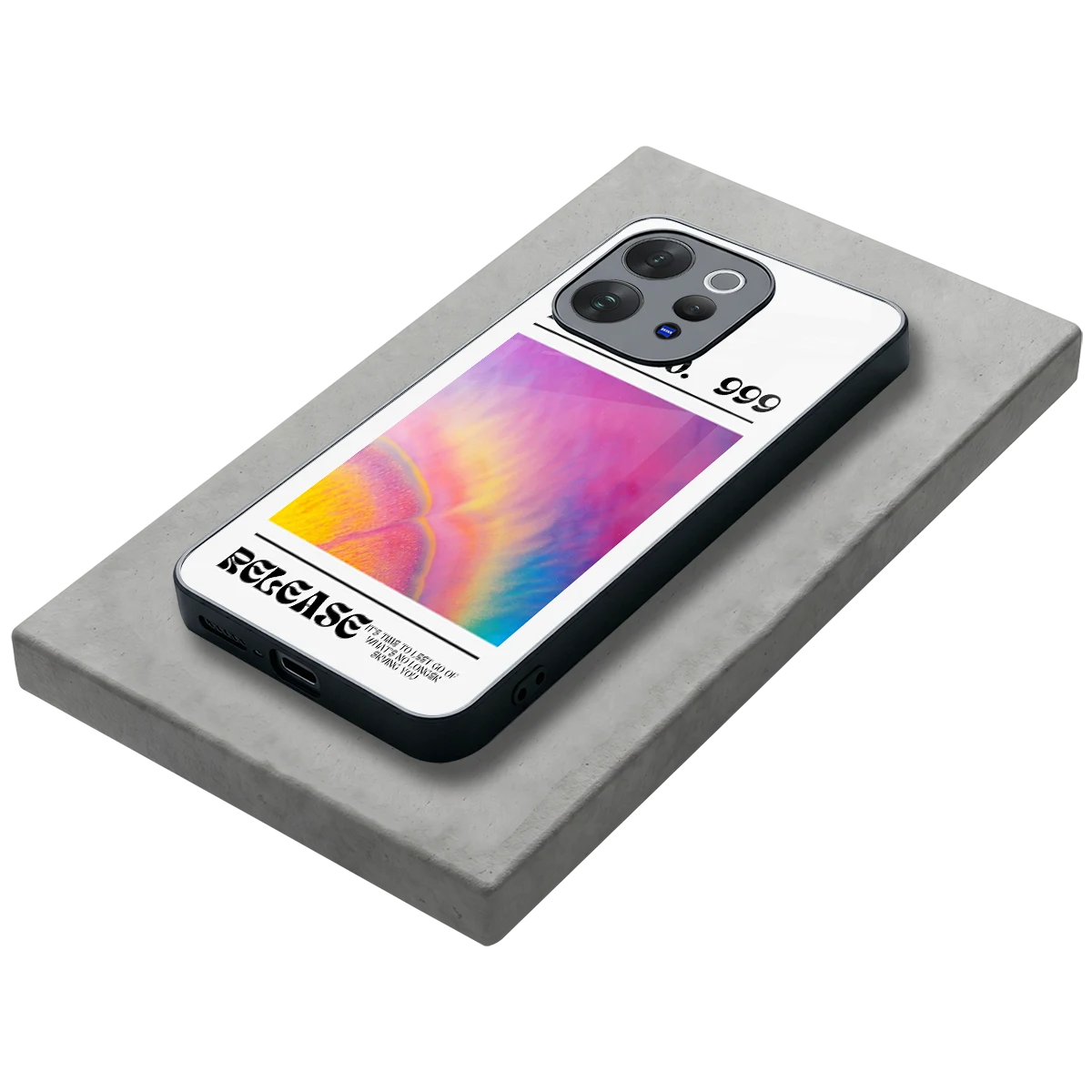 999 stylish phone case for vivo v70 elite | glossy glass and slim fit