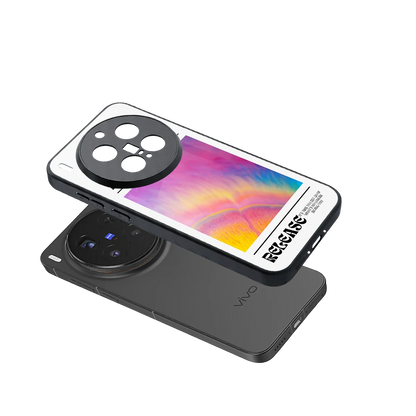 999 sleek vivo x300 pro cover with tempered glass back and TPU edges