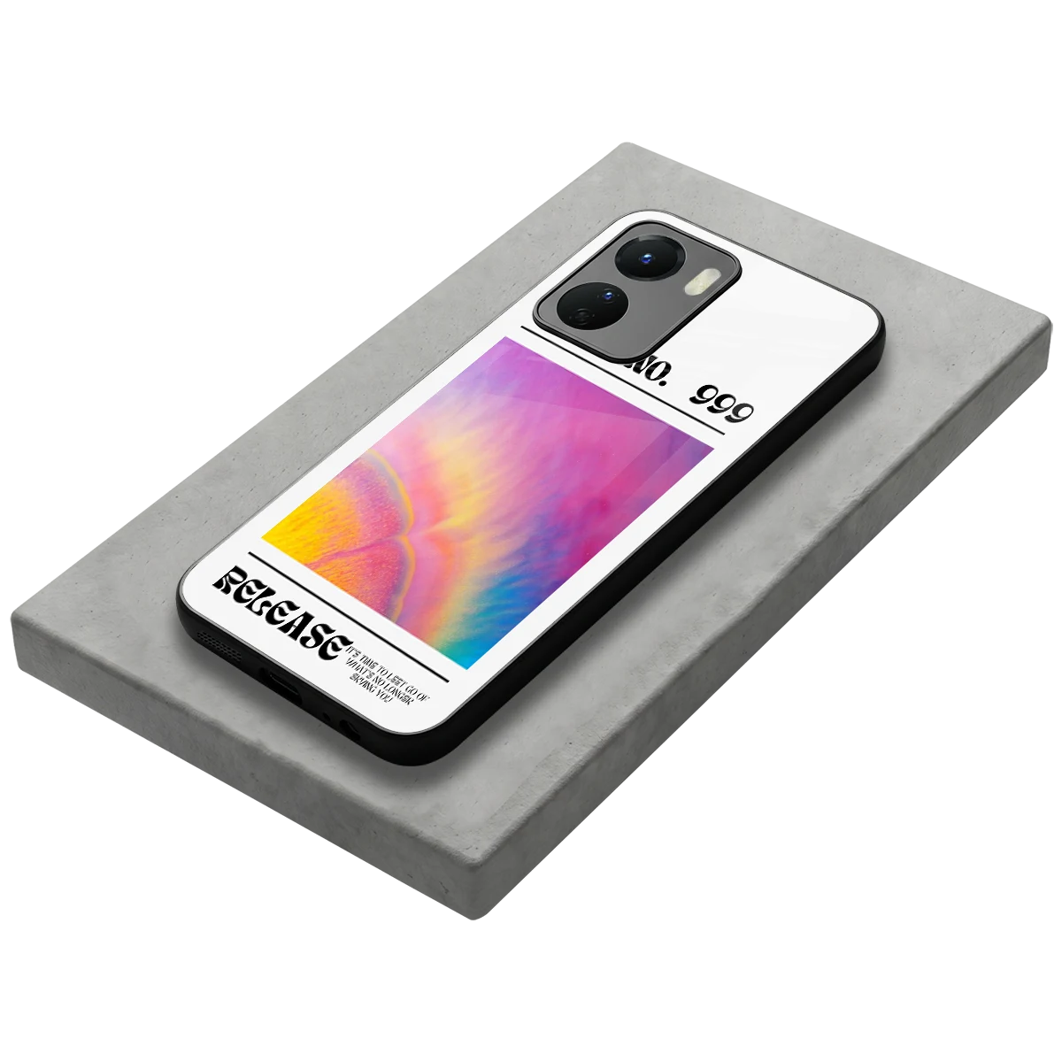 999 stylish phone case for vivo y16 | glossy glass and slim fit