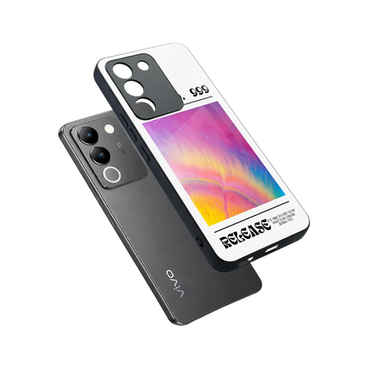 999 sleek vivo y200 5g cover with tempered glass back and TPU edges