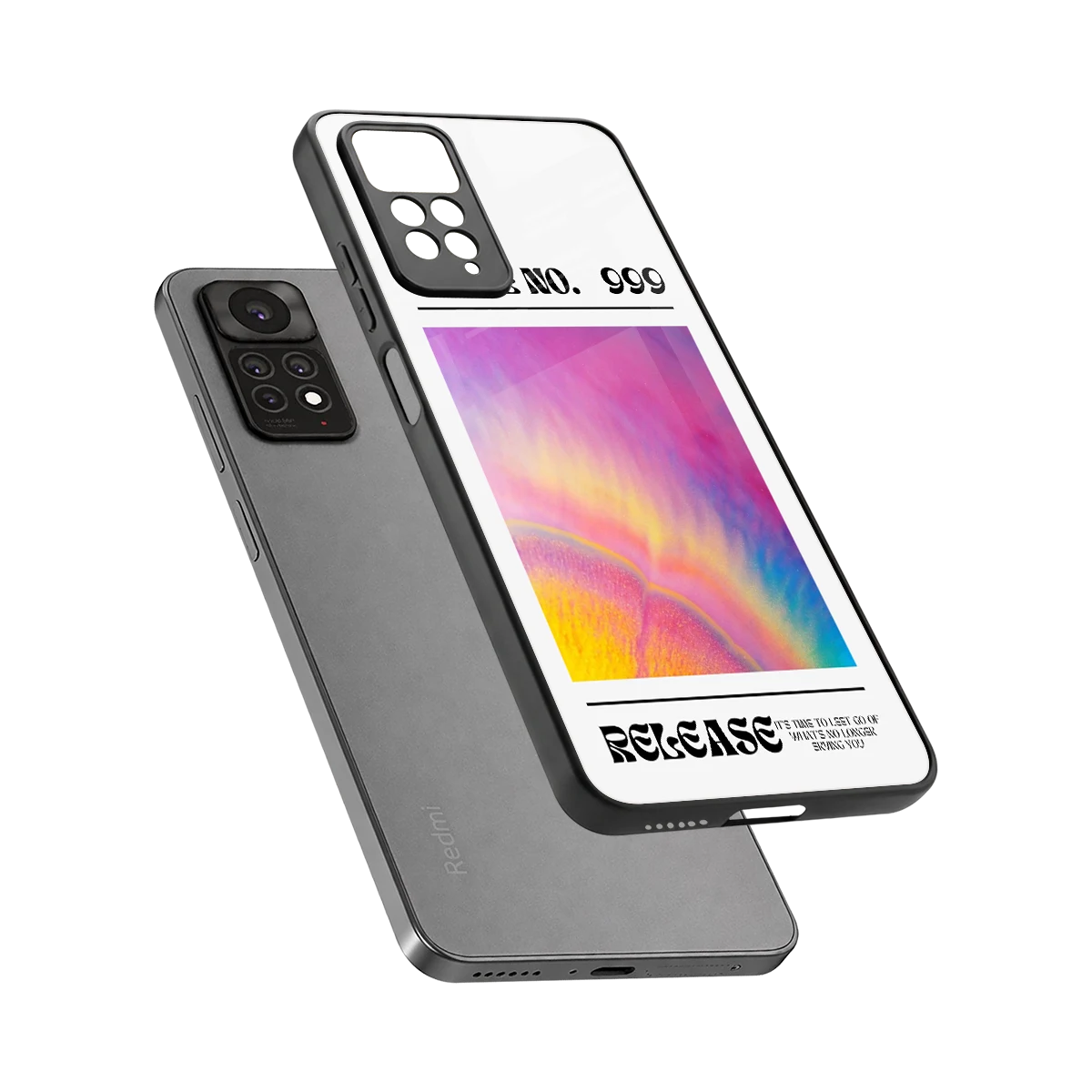 999 sleek redmi note 11 pro cover with tempered glass back and TPU edges