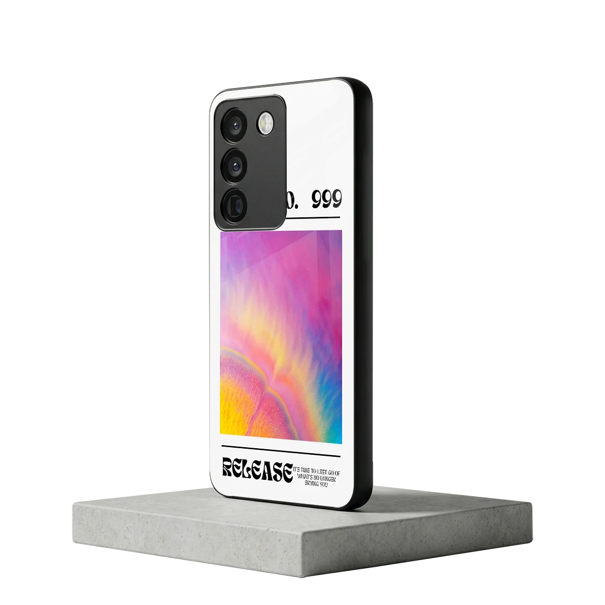 999 vivo y200 5g mobile cover | shockproof glass phone case